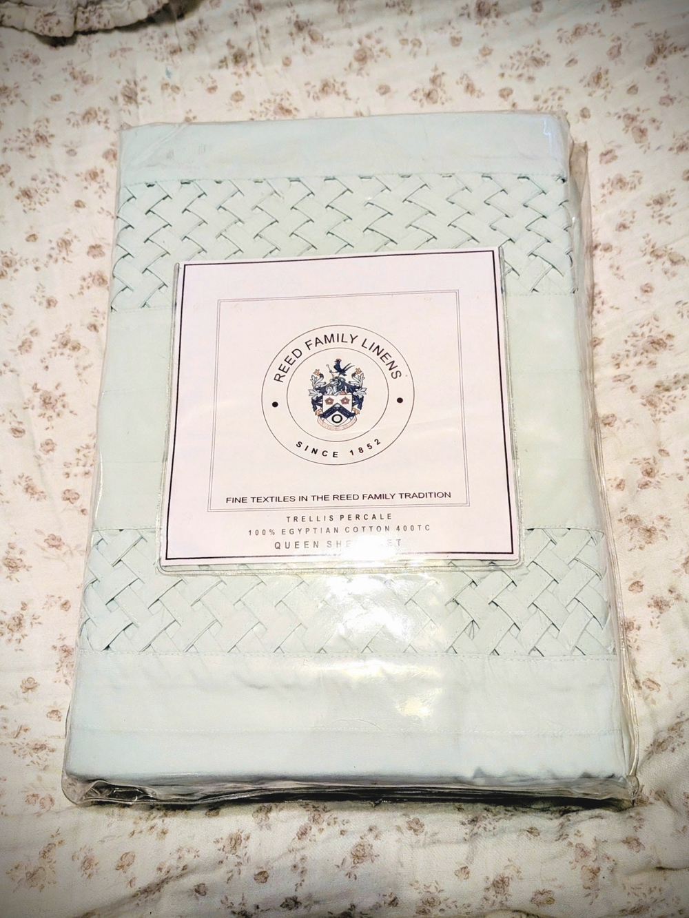 Reed Family/Fine Linens *Retired Color-100% EgyptianCotton Percale Sheet Set